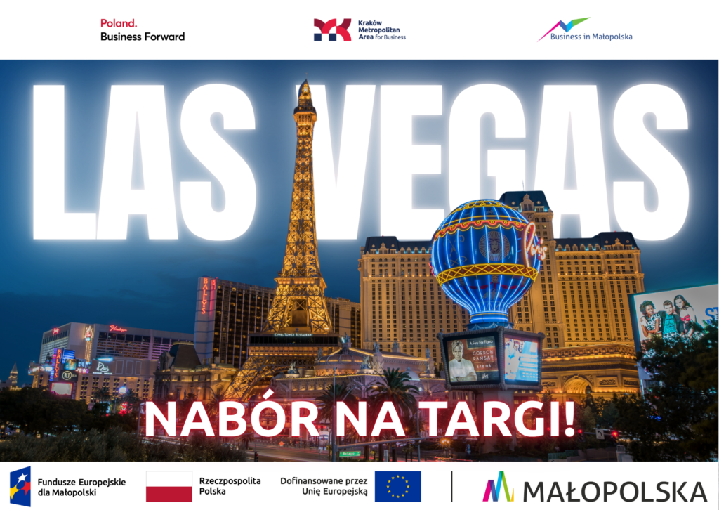 Grafika dotyczy naboru dodatkowego na targi CES Las Vegas 2027